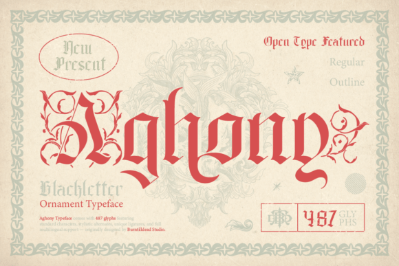 Aghony: A Gothic Font with a Modern Edge