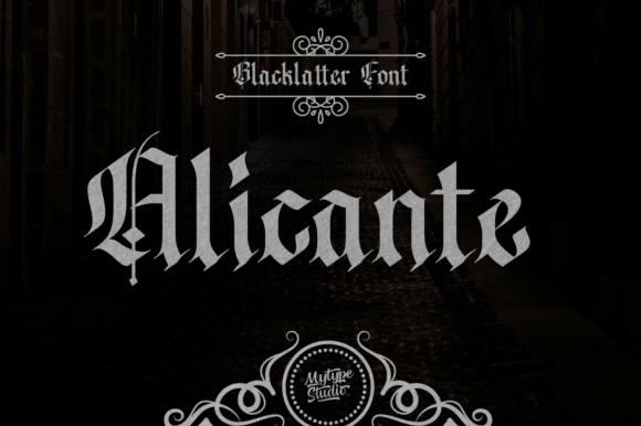 Alicante: A Gothic Font for Timeless Graphic Design