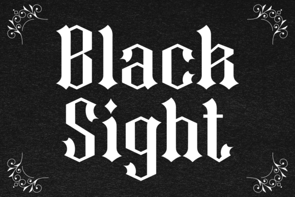 Black Sight: A Gothic Font with Medieval Flair