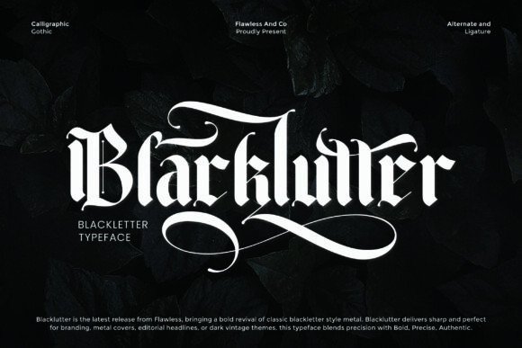 Blacklutter: Navigating the Pitfalls of Bold Gothic Typography