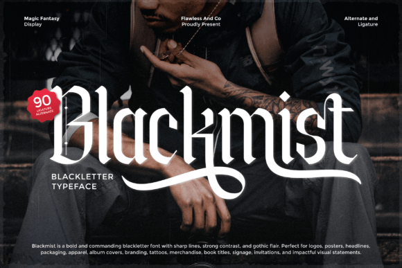 Blackmist Typeface Review: A Bold Gothic Choice for High-Impact Design