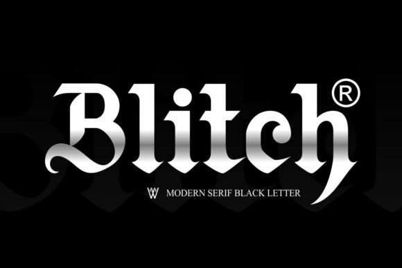 Blitch: Modern Blackletter Tattoo Font for Authentic Design Projects