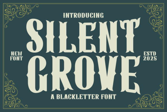 Bring Your Artistic Vision to Life with Silent Grove: A Vintage-Inspired Typographic Powerhouse
