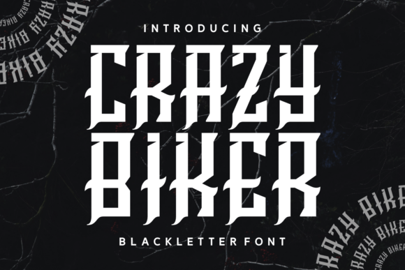 Crazy Biker Font: A Bold Statement for Rebellious Designers