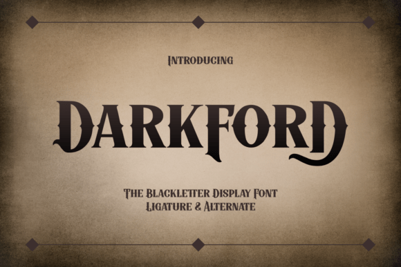 Darkford: Merging Gothic Elegance with Modern Design for Creative Professionals