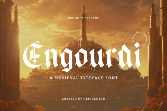 Engourdi: A Blackletter Typeface That Elevates Design with Medieval Elegance