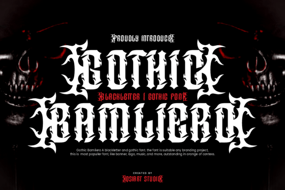 Gothic Bamliero: A Bold Fusion of Medieval Intensity and Modern Edge in Display Typography
