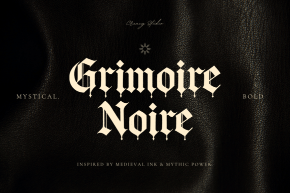 Grimoire Noir: A Typographic Portal to the Medieval Soul