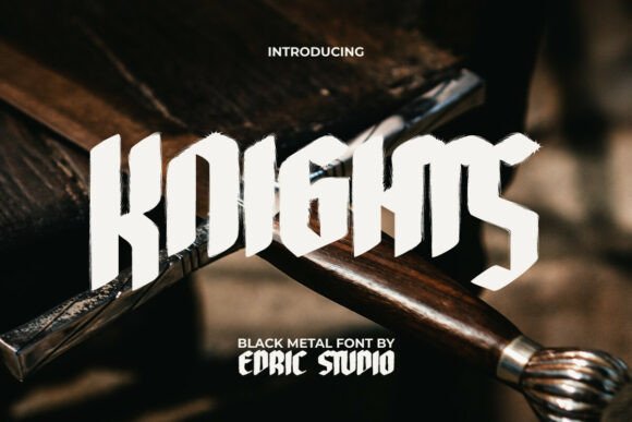 Knights Font: A Gothic Blackletter for Dark-Aesthetic Designers