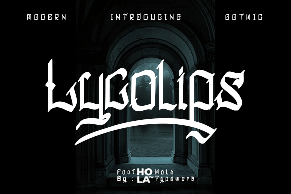 Lycolips – A Modern Gothic Blackletter Font with Timeless Appeal