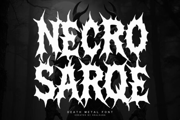 Necrosarqe Regular: A Font for Dark, Intense Designs
