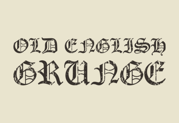 Old English Grunge: A Bold Fusion of Gothic and Rebellion