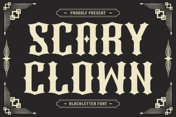 Scary Clown: The Vintage Horror Font That Elevates Your Spooky Designs