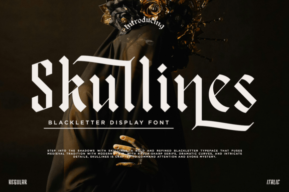 Skullines: A Modern Twist on Gothic Typography