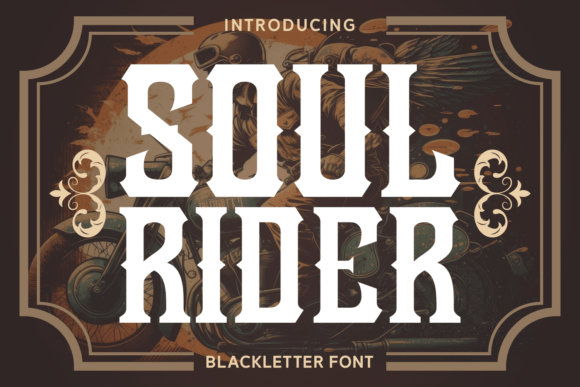 Soul Rider: Integrating a Bold Blackletter Typeface into Brand Identity and Design Workflows