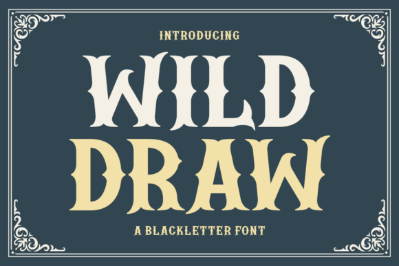 Wild Draw: The Bold Font That Brings the Wild West to Your Design