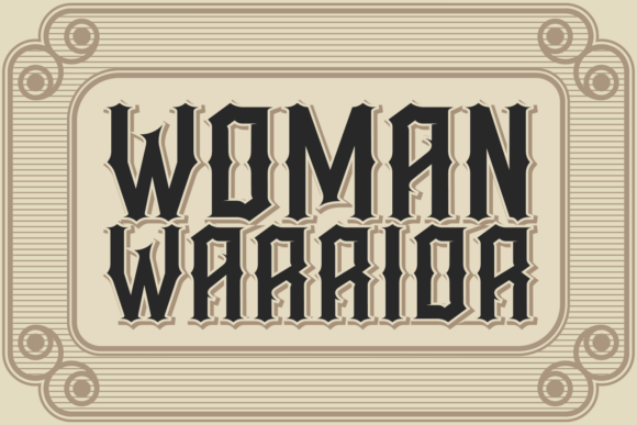 Woman Warrior: A Bold Font for a Fierce Message